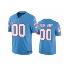 Men's Tennessee Titans Active Player Custom Light Blue 2023 F.U.S.E. Vapor Limited Throwback Stitched Football Jersey