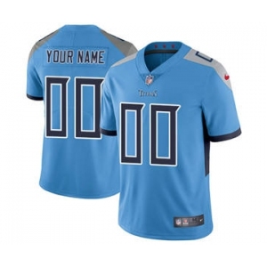 Men's Tennessee Titans Customized Light Blue Alternate Vapor Untouchable Custom Limited Football Jersey