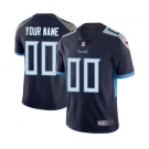 Men's Tennessee Titans Customized Navy Blue Team Color Vapor Untouchable Custom Limited Football Jersey