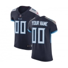 Men's Tennessee Titans Customized Navy Blue Team Color Vapor Untouchable Custom Elite Football Jersey