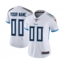 Women's Tennessee Titans Customized White Road Jersey