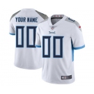 Youth Tennessee Titans Customized White Custom Football Jersey