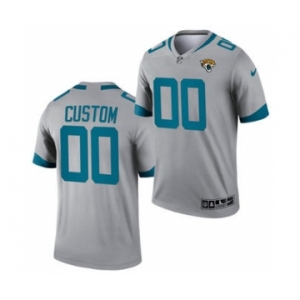 Men's Jacksonville Jaguars ACTIVE PLAYER Custom Silver 2021 Inverted Legend Stitched Jersey