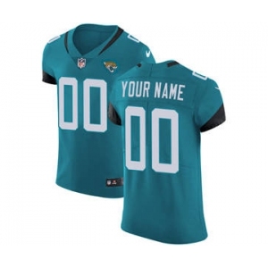 Men's Jacksonville Jaguars Customized Teal Green Alternate Vapor Untouchable Custom Elite Football Jersey