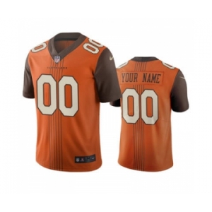 Men's Browns Customized Vapor Limited City Edition Brown Jersey