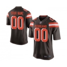 Men's Cleveland Browns Customized Brown Team Color Custom Elite Football Jersey