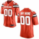 Nike Cleveland Browns Mens Orange Custom Game Jersey