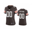 Women's Browns Brown Custom 2020 New Football Jersey