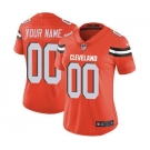 Women's Cleveland Browns Orange Alternate Customized Jersey