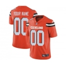 Youth Cleveland Browns Customized Orange Alternate Custom Football Jersey