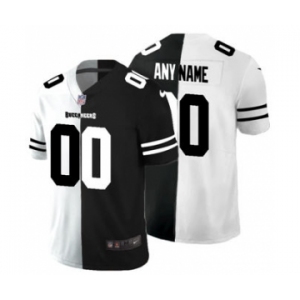 Men's Tampa Bay Buccaneers Custom Black V White Peace Split Vapor Untouchable Limited Football Jersey