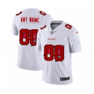 Men's Tampa Bay Buccaneers Custom White Team Logo Dual Overlap Limited Football Jersey