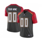 Men's Tampa Bay Buccaneers Customized Gray Stitched Football Limited Inverted Legend Jersey