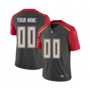 Men's Tampa Bay Buccaneers Customized Gray Stitched Football Limited Inverted Legend Jersey