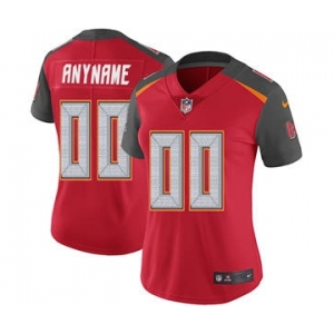 Women's Tampa Bay Buccaneers Customized Red Home Jersey