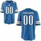 Men's Detroit Lions Nike Blue Custom Game Jersey