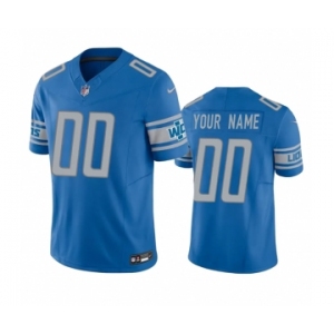 Men's Detroit Lions Active Player Custom Blue 2023 F.U.S.E. Vapor Untouchable Limited Stitched Jersey
