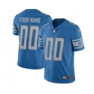 Men's Detroit Lions Customized Blue Team Color Vapor Untouchable Custom Limited Football Jersey