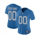 Women's Detroit Lions Blue Alternate Customized Jersey