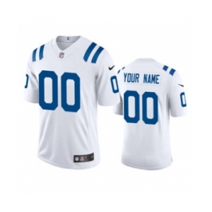 Men's Colts Custom White 2020 Football Stitched Vapor Limited Jersey