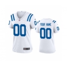 Women's Colts White Custom 2020 New Football Game Jersey