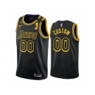 Men's LA Lakers Custom 2020 Finals Champions Black Mamba KB Patch Jersey