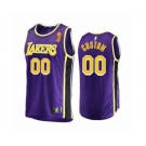 Men's Lakers Custom Purple Statement Edition 2020 Finals Champions Jersey