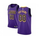 Men's Los Angeles Lakers 2018-19 Swingman Custom Jersey - City Edition - Purple