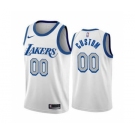 Men's Los Angeles Lakers Active Player Custom City Edition 2020-21 New Blue Silver Logo Stitched Basketball Jersey