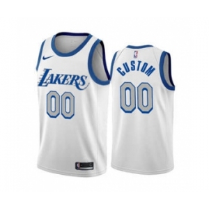 Men's Los Angeles Lakers Active Player Custom City Edition 2020-21 New Blue Silver Logo Stitched Basketball Jersey