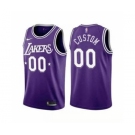 Men's Los Angeles Lakers Custom 2021-22 City Edition Active Player Purple Stitched Basketball Jersey