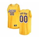 Men's Los Angeles Lakers Gold 2018-2019 Custom Basketball Jersey