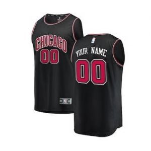 Men's Chicago Bulls Black Custom Basketball Jersey - Statement Edition