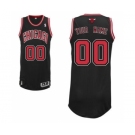 Men's Chicago Bulls Black Custom Basketball Jersey