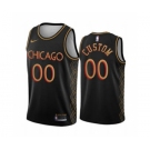 Men's Chicago Bulls Customized Black Motor City Edition 2020-21 No Little Plans Stitched Basketball Jersey