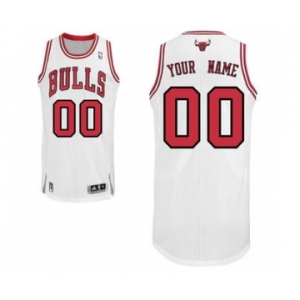 Men's Chicago Bulls White Custom Basketball Jersey