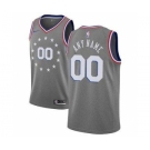 Men's Philadelphia 76ers 2018-19 Swingman Custom Jersey - City Edition - Charcoal