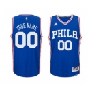 Men's Philadelphia 76ers Blue Custom Swingman Jersey