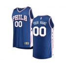 Men's Philadelphia 76ers Royal Custom Basketball Jersey - Icon Edition