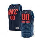 Men's Oklahoma City Thunder Navy Custom Basketball Jersey - Statement Edition