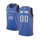 Oklahoma City Thunder Blue Swingman Custom Basketball Jersey - Icon Edition