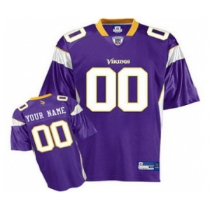 Minnesota Vikings Customized Jerseys Purple
