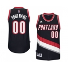 Mens Portland Trail Blazers Black Custom Swingman Road Jersey