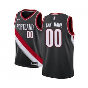 Portland Trail Blazers Black Swingman Custom Basketball Jersey - Icon Edition