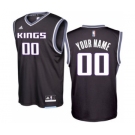 Men's Sacramento Kings Black 2016 - 17 Custom Basketball Alternate Jersey