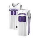 Men's Sacramento Kings White Custom Basketball Jersey - Association Edition