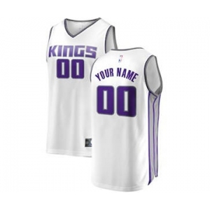 Men's Sacramento Kings White Custom Basketball Jersey - Association Edition