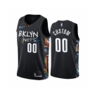 Men's Brooklyn Nets Customized Black City Edition 2020-21 Honor Basquiat Stitched Basketball Jersey