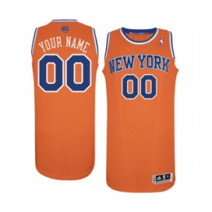 Men's New York Knicks Orange Custom Basketball Jersey