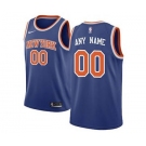 New York Knicks Blue Swingman Custom Basketball Jersey - Icon Edition